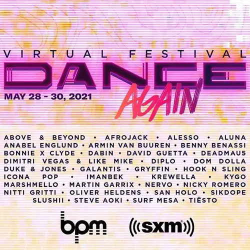 SiriusXM Dance Again Virtual Festival 2021